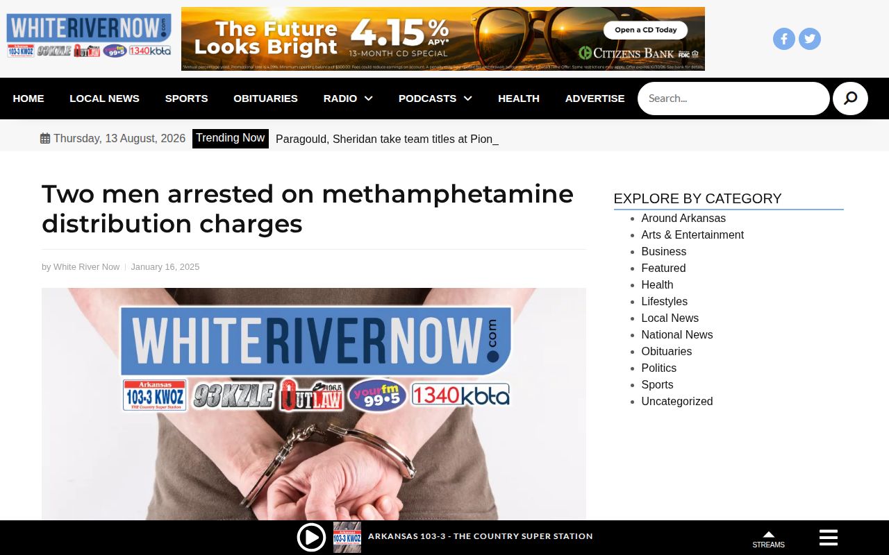Stone County arrest news report from White River Now